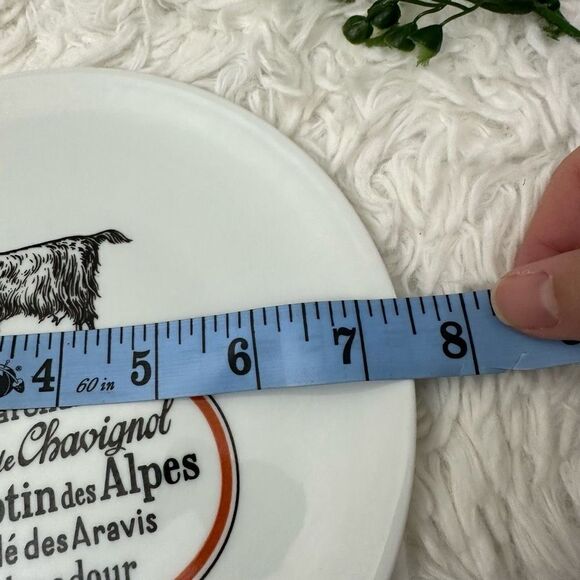Set of 6 Porcelaine de Limoges France 7.5” Cheese Plates Cow Goat Sheep - Picture 9 of 9